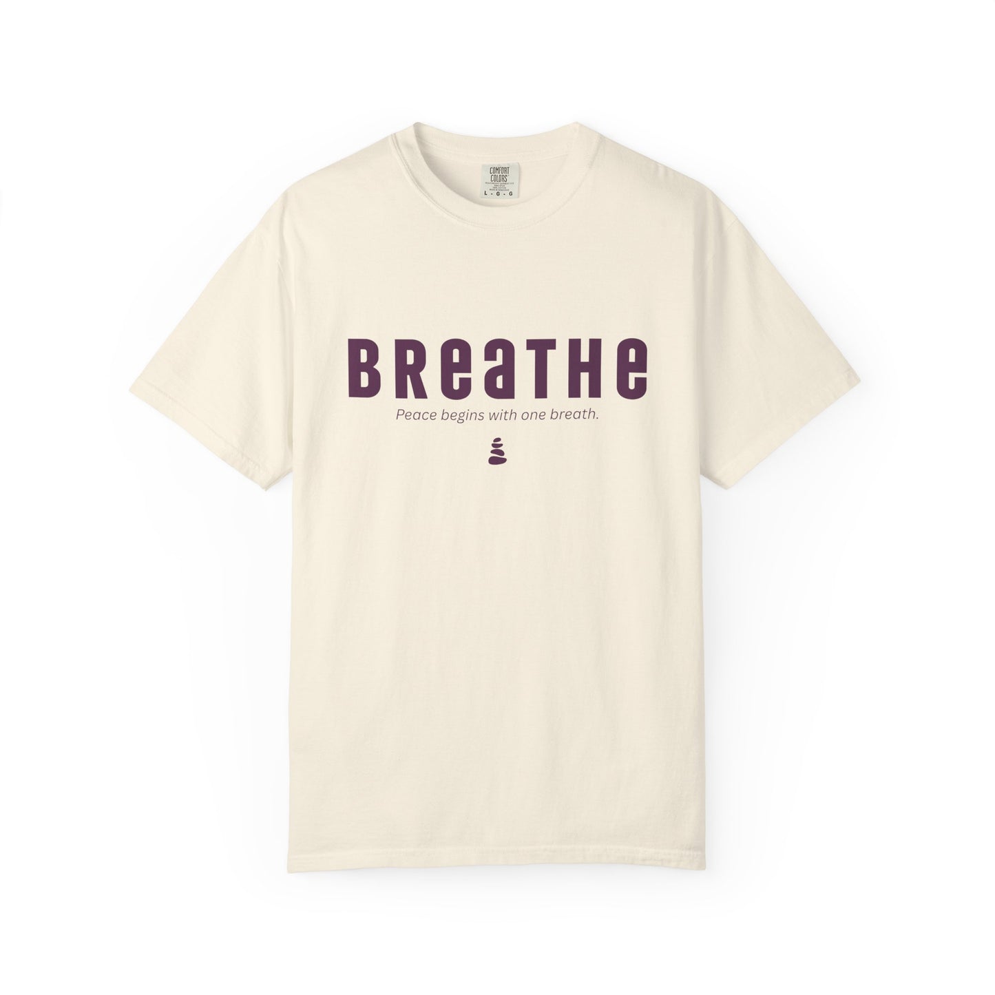 BREATHE- Unisex T-shirt - Peace begins with one breath.